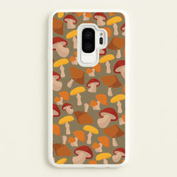 Mushroom Pattern - Autumn   - Autumn Phone Case for Galaxy S9 Plus