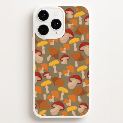 Mushroom Pattern - Autumn   - Autumn Phone Case for iPhone 11 Pro