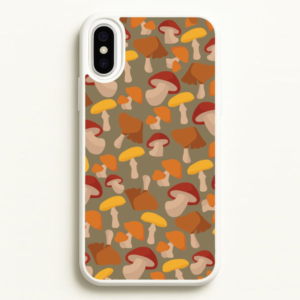 Mushroom Pattern - Autumn   - Autumn Phone Case for iPhone XS Max