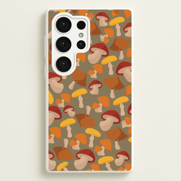 Mushroom Pattern - Autumn   - Autumn Phone Case for Galaxy S25 Ultra