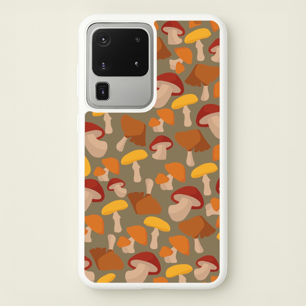 Mushroom Pattern - Autumn   - Autumn Phone Case for Galaxy S20 Ultra