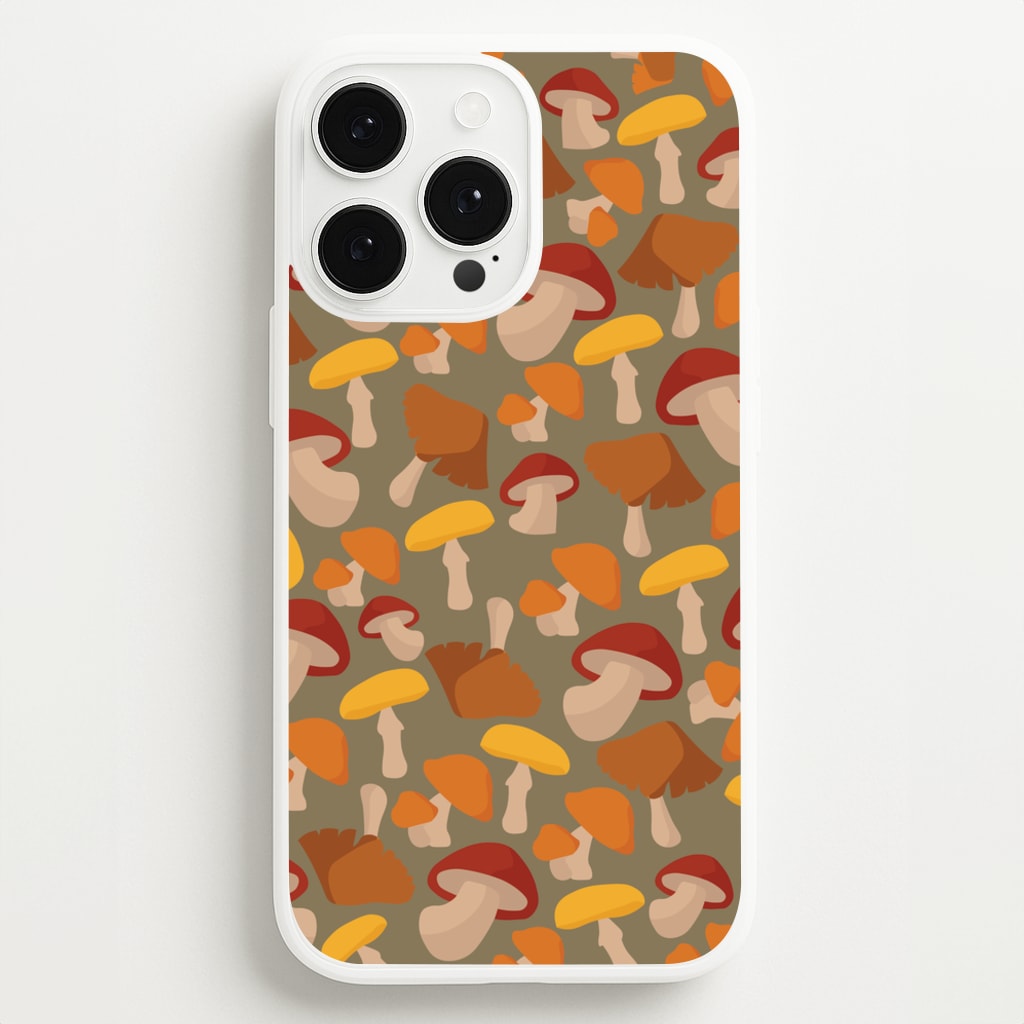 Mushroom Pattern - Autumn   - Autumn Phone Case for iPhone 13 Pro Max
