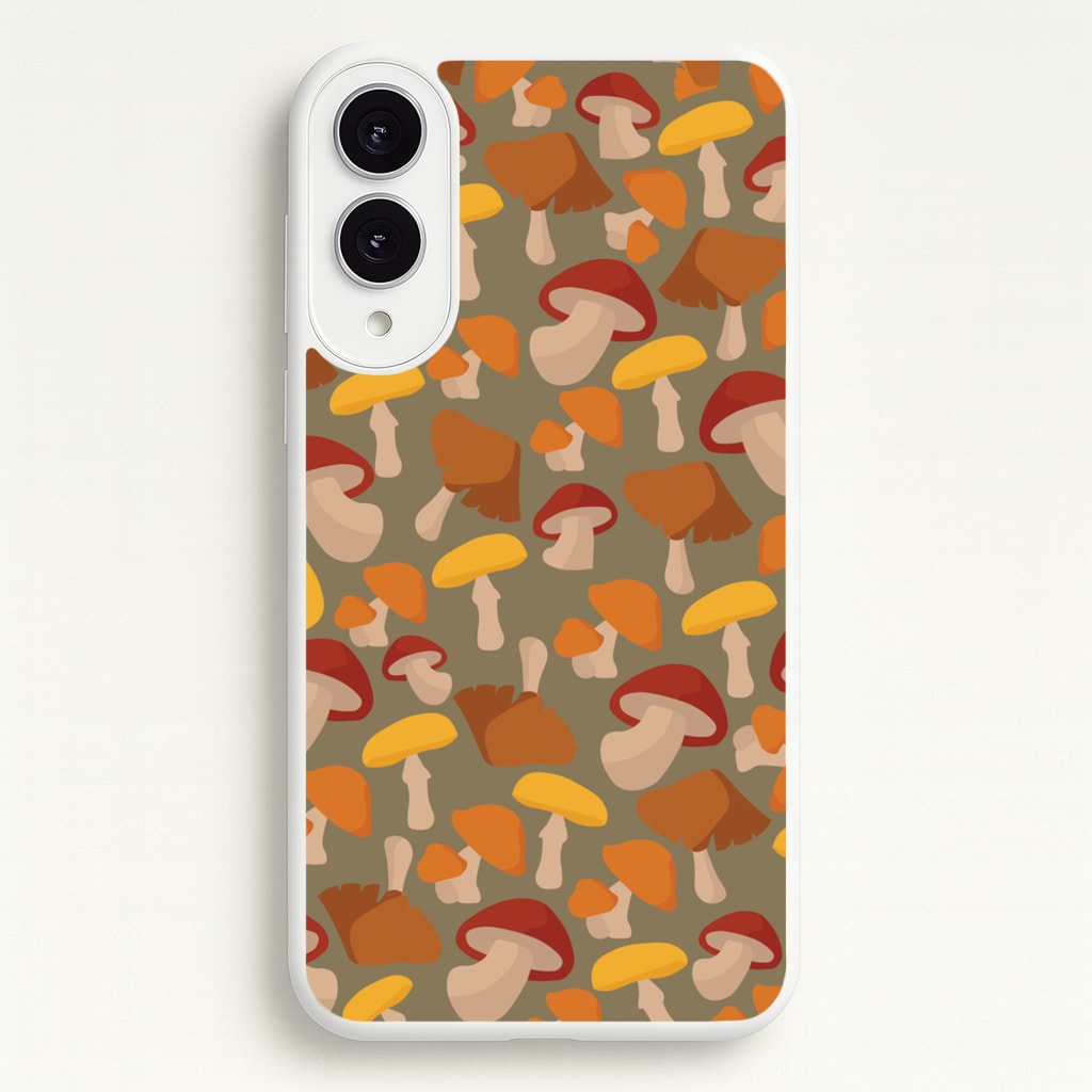 Mushroom Pattern - Autumn   - Autumn Phone Case for Galaxy S25 Edge