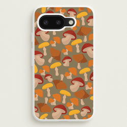 Mushroom Pattern - Autumn   - Autumn Phone Case for Google Pixel 9a
