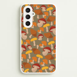 Mushroom Pattern - Autumn   - Autumn Phone Case for Galaxy S23FE