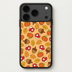 Cartoon Autumn Icons Pattern Phone Case for iPhone 17 Pro Max