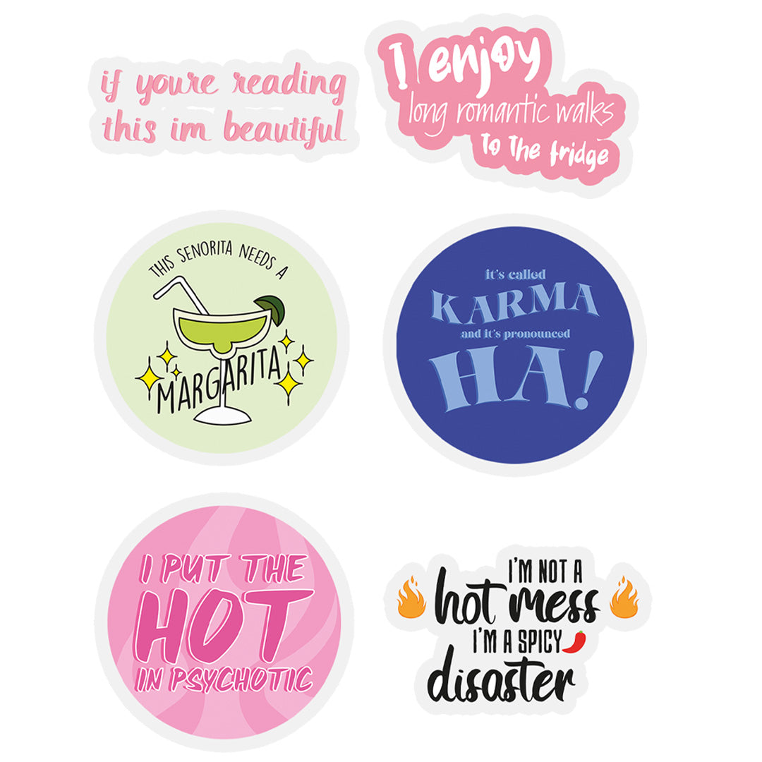 Funny Quotes Sticker Bundle
