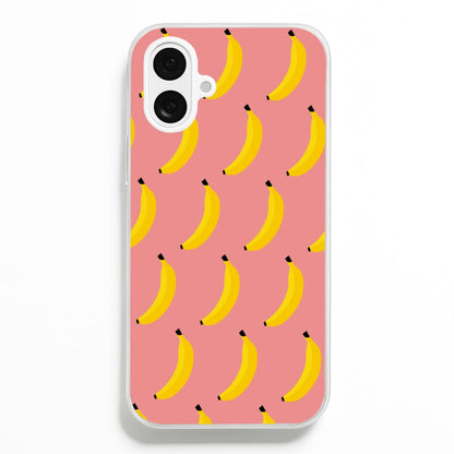 Banana Pattern  - Summer Phone Case for iPhone 16 Plus