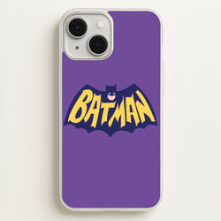 Bat Superhero Purple Logo  - Batman Phone Case for iPhone 13