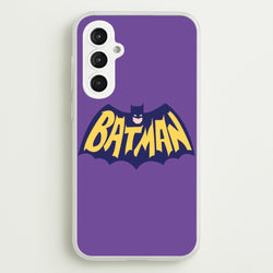 Bat Superhero Purple Logo  - Batman Phone Case for Galaxy S23FE
