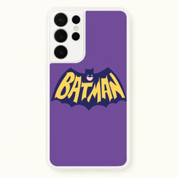 Bat Superhero Purple Logo  - Batman Phone Case for Galaxy S21 Ultra