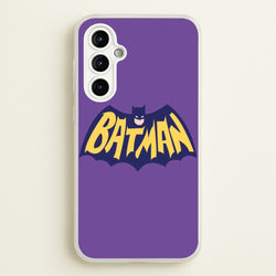 Bat Superhero Purple Logo  - Batman Phone Case for Galaxy A54