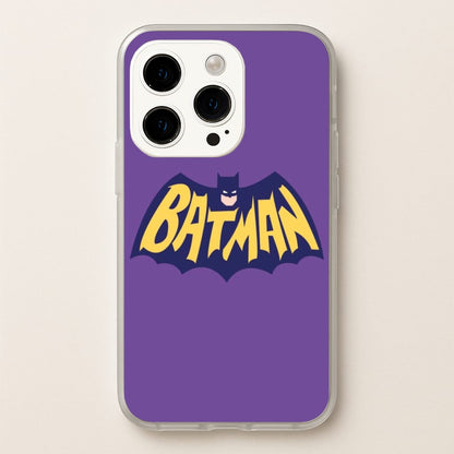 Bat Superhero Purple Logo  - Batman Phone Case for iPhone 14 Pro Max