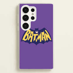 Bat Superhero Purple Logo  - Batman Phone Case for Galaxy S25 Ultra