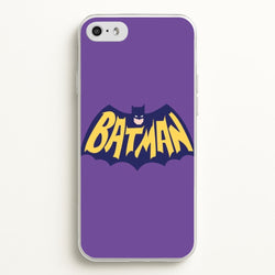 Bat Superhero Purple Logo  - Batman Phone Case for iPhone 5 / 5s / SE 2016