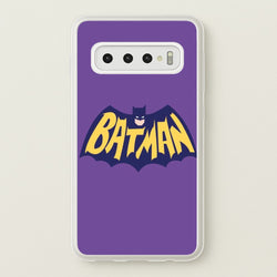 Bat Superhero Purple Logo  - Batman Phone Case for Galaxy S10 Plus