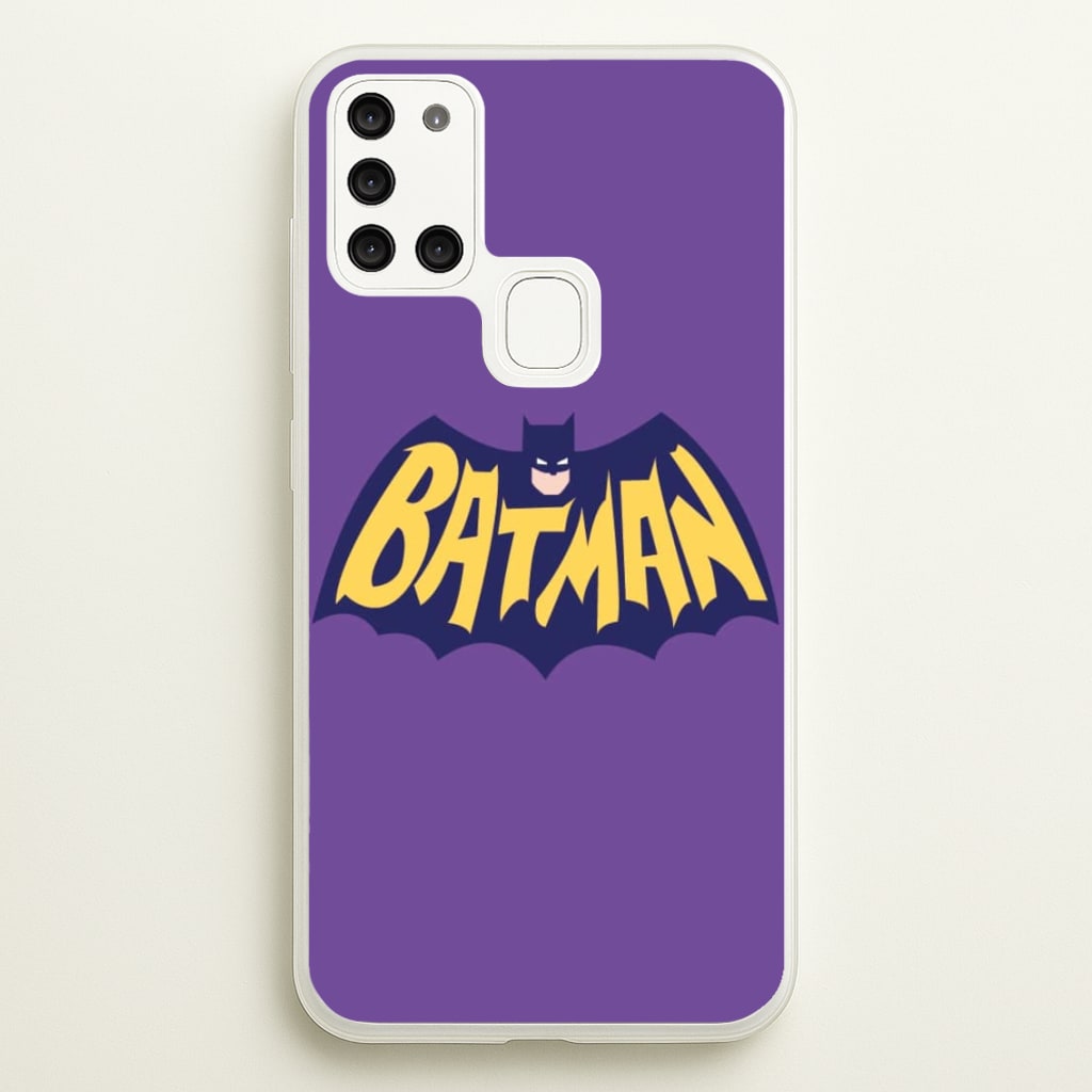 Bat Superhero Purple Logo  - Batman Phone Case for Galaxy A21s