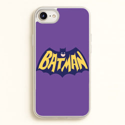 Bat Superhero Purple Logo  - Batman Phone Case for iPhone 6 / 7 / 8 / SE