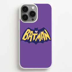 Bat Superhero Purple Logo  - Batman Phone Case for iPhone 13 Pro Max