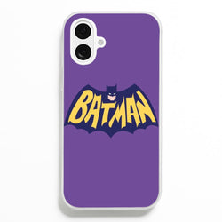 Bat Superhero Purple Logo  - Batman Phone Case for iPhone 16 Plus