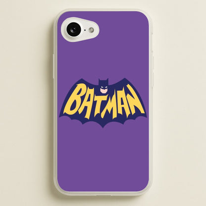 Bat Superhero Purple Logo  - Batman Phone Case for iPhone 16e