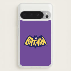 Bat Superhero Purple Logo  - Batman Phone Case for Google Pixel 9 Pro XL