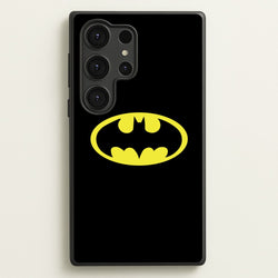 Black Bat Superhero Logo  - Batman Phone Case for Galaxy S25 Ultra