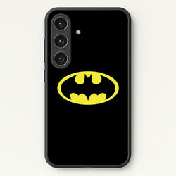 Black Bat Superhero Logo  - Batman Phone Case for Galaxy S24FE