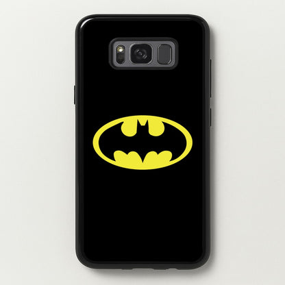 Black Bat Superhero Logo  - Batman Phone Case for Galaxy S8 Plus