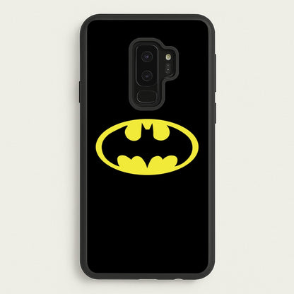 Black Bat Superhero Logo  - Batman Phone Case for Galaxy S9 Plus