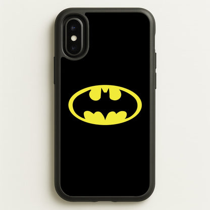 Black Bat Superhero Logo  - Batman Phone Case for iPhone X / XS