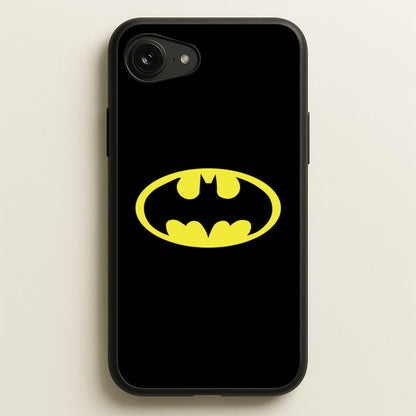 Black Bat Superhero Logo  - Batman Phone Case for iPhone 16e