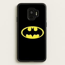 Black Bat Superhero Logo  - Batman Phone Case for Galaxy S9