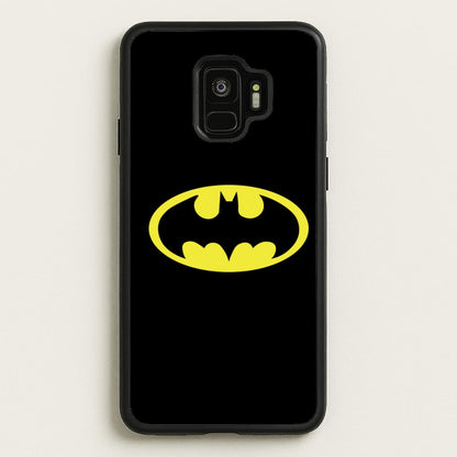 Black Bat Superhero Logo  - Batman Phone Case for Galaxy S9