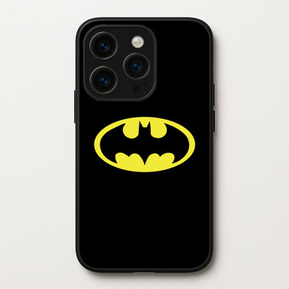Black Bat Superhero Logo  - Batman Phone Case for iPhone 15 Pro