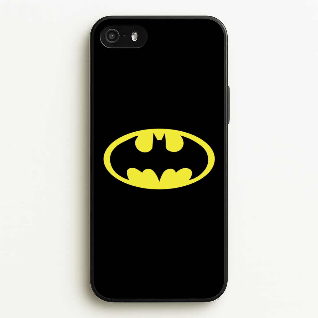 Black Bat Superhero Logo  - Batman Phone Case for iPhone 5 / 5s / SE 2016