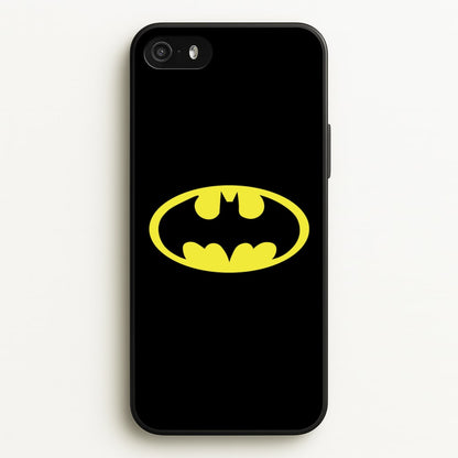Black Bat Superhero Logo  - Batman Phone Case for iPhone 5 / 5s / SE 2016