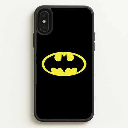 Black Bat Superhero Logo  - Batman Phone Case for iPhone XS Max