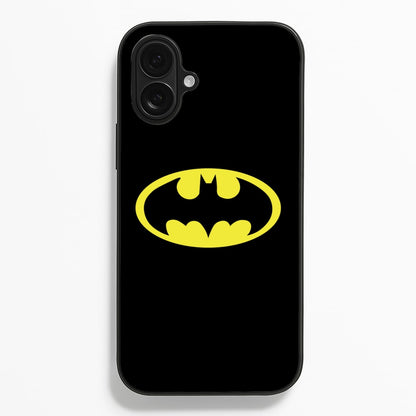 Black Bat Superhero Logo Phone Case