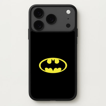 Black Bat Superhero Logo Phone Case for iPhone 17 Pro Max