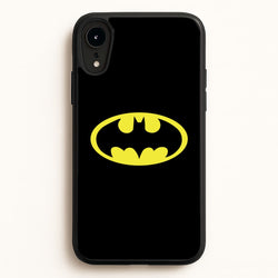 Black Bat Superhero Logo  - Batman Phone Case for iPhone XR
