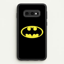 Black Bat Superhero Logo  - Batman Phone Case for Galaxy S10e