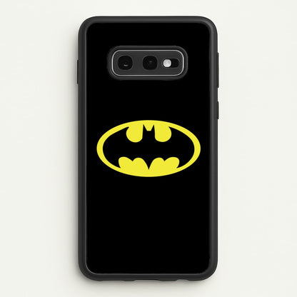 Black Bat Superhero Logo  - Batman Phone Case for Galaxy S10e