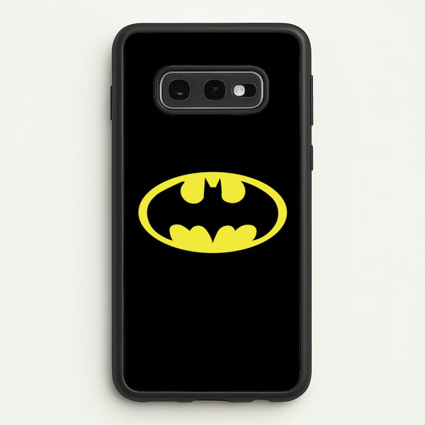 Black Bat Superhero Logo  - Batman Phone Case for Galaxy S10e