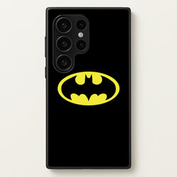 Black Bat Superhero Logo  - Batman Phone Case for Galaxy S24 Ultra