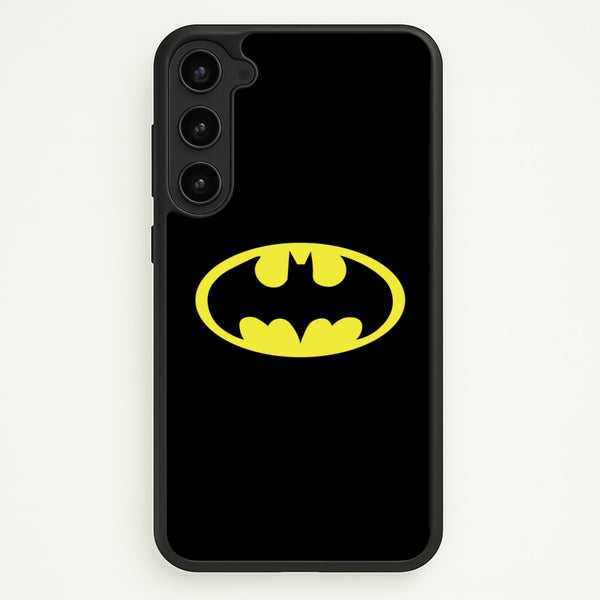 Black Bat Superhero Logo  - Batman Phone Case for Galaxy S23 Plus