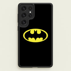 Black Bat Superhero Logo  - Batman Phone Case for Galaxy S22 Ultra