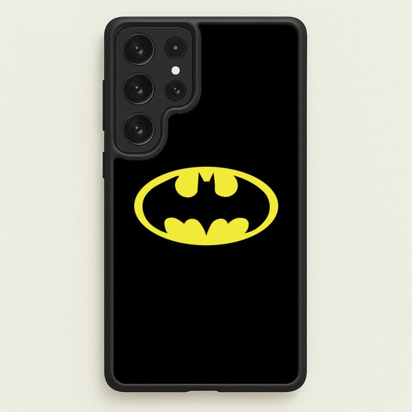 Black Bat Superhero Logo  - Batman Phone Case for Galaxy S22 Ultra