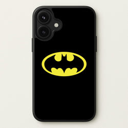 Black Bat Superhero Logo Phone Case for iPhone 17
