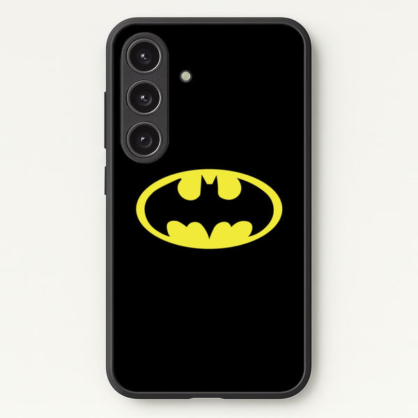 Black Bat Superhero Logo  - Batman Phone Case for Galaxy S25